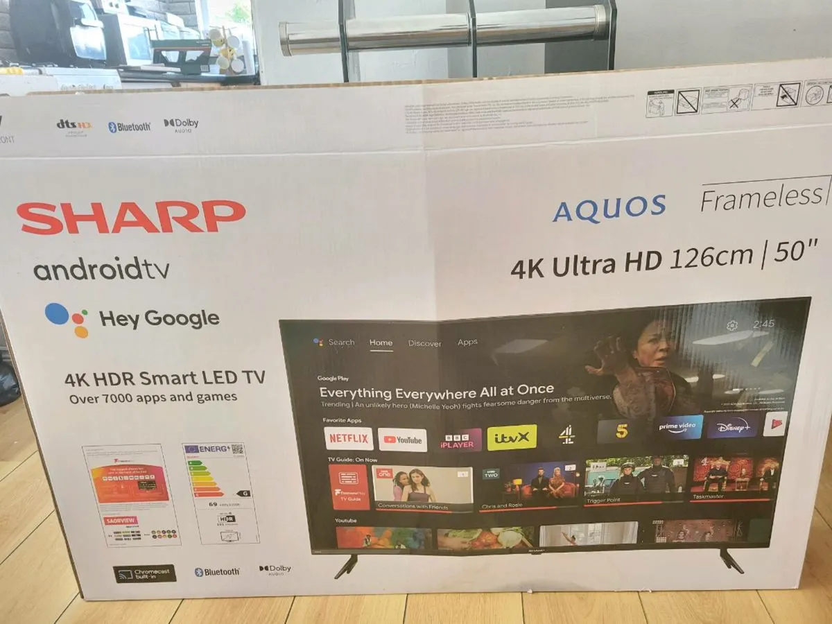 Smart tv 50inch 4k android sharp smart tv - Image 1