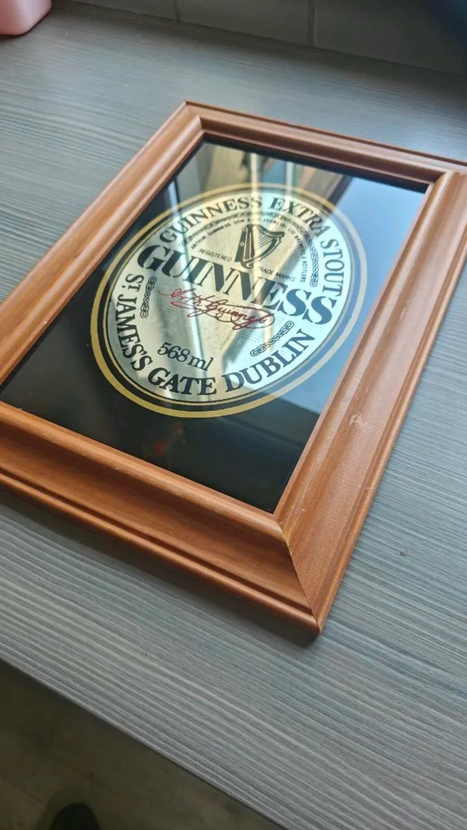 Genuine Guinness mirror sign - Image 1