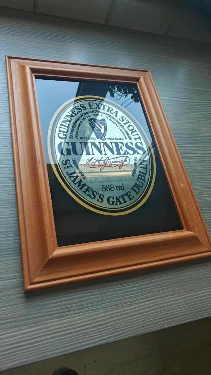 Genuine Guinness mirror sign - Image 3
