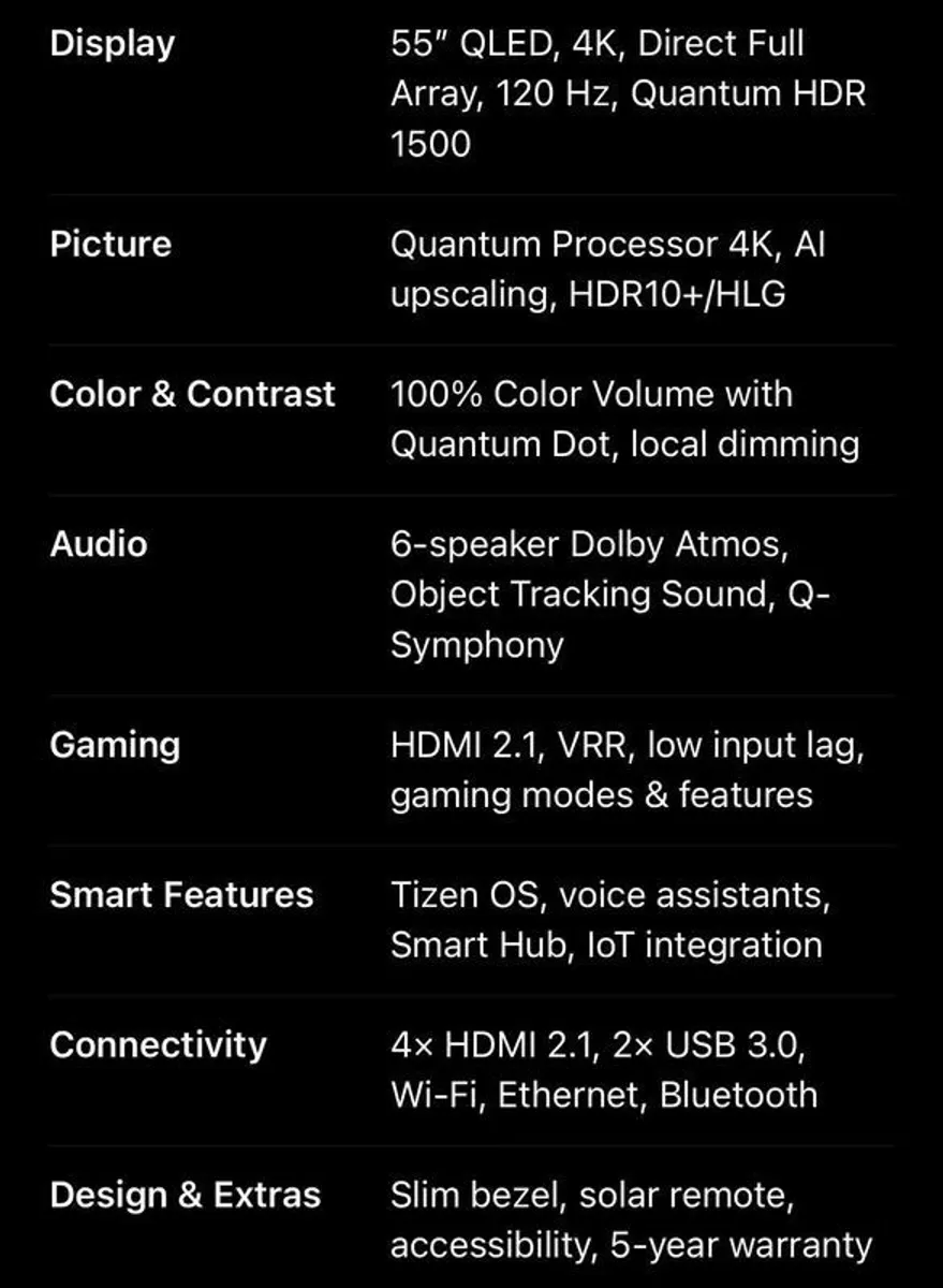Samsung Tv - 55'' Qled 4k - Image 2