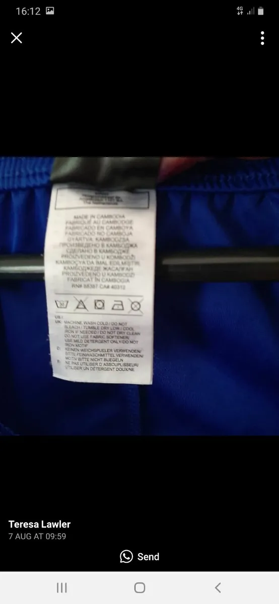 New mens Adidas top 2XL and shorts XL set - Image 2