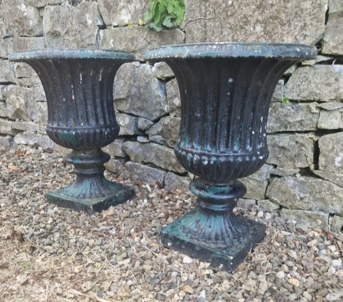 Cast iron urns