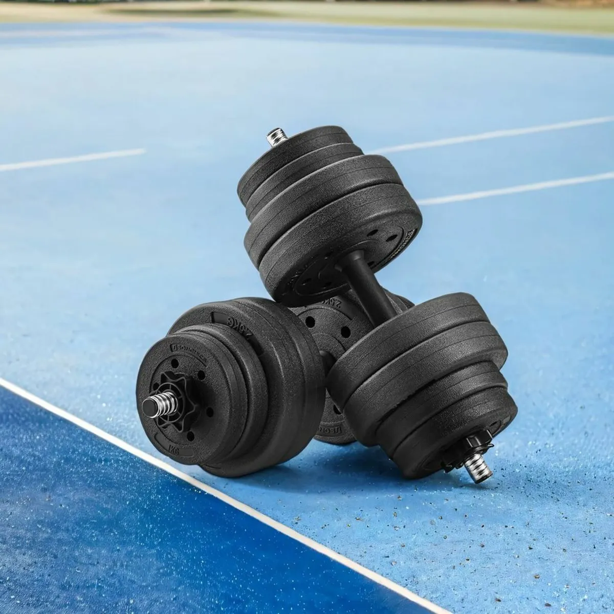 Dumbbell Set 2 x 15 kg Total 30kg - Image 3