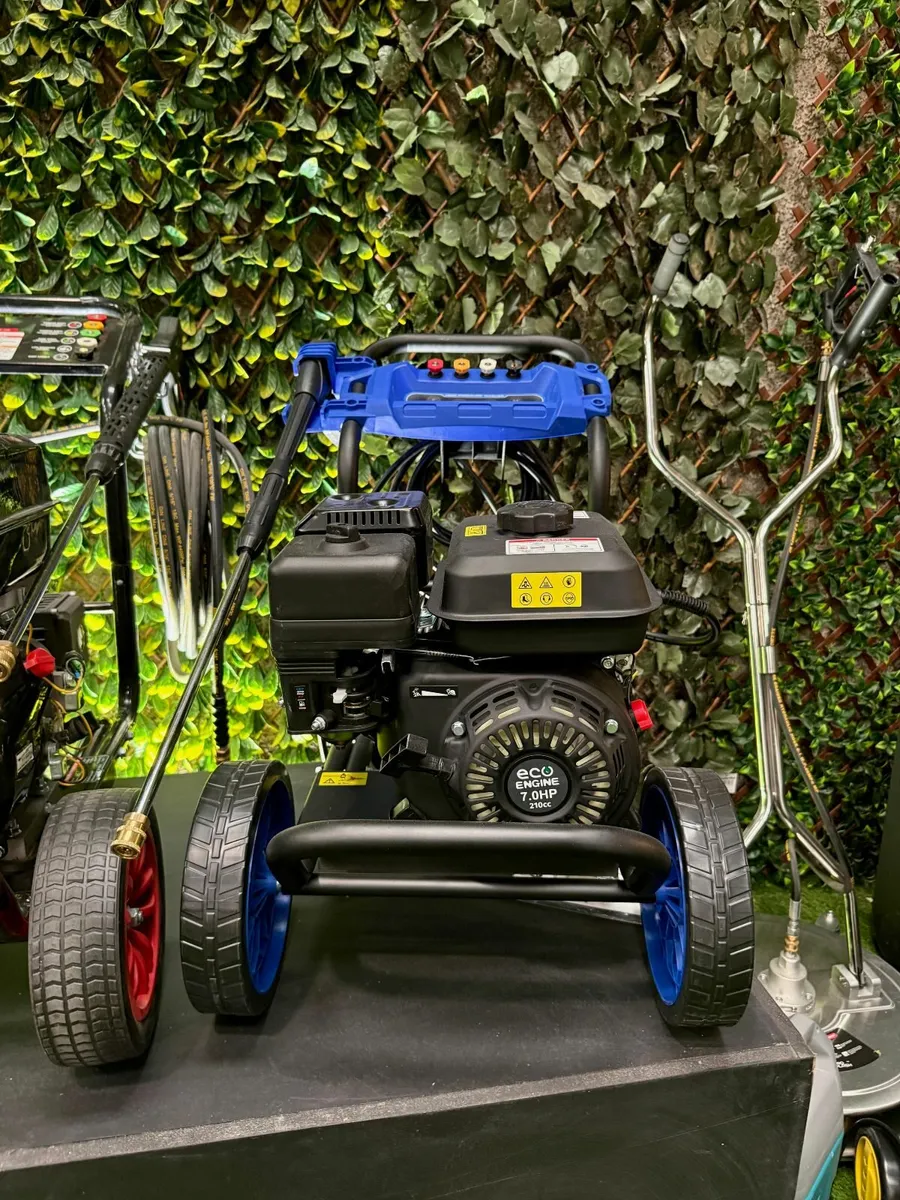 PETROL POWER WASHER 200 BAR ALUMINIUM PUMP 10LPM - Image 1