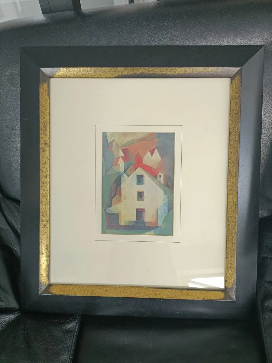 2 x black and gold framed scene pictures. - Image 2