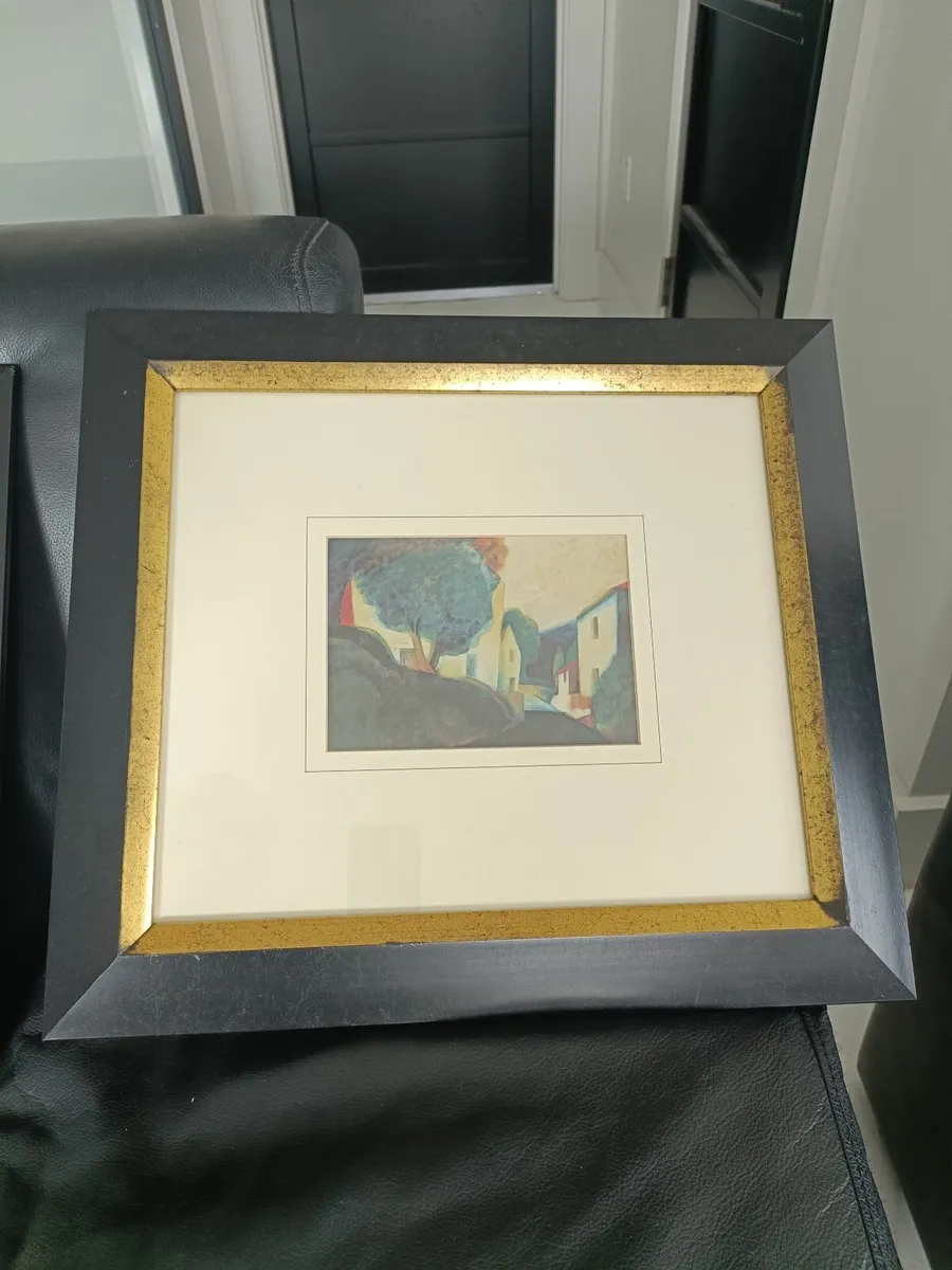 2 x black and gold framed scene pictures. - Image 3