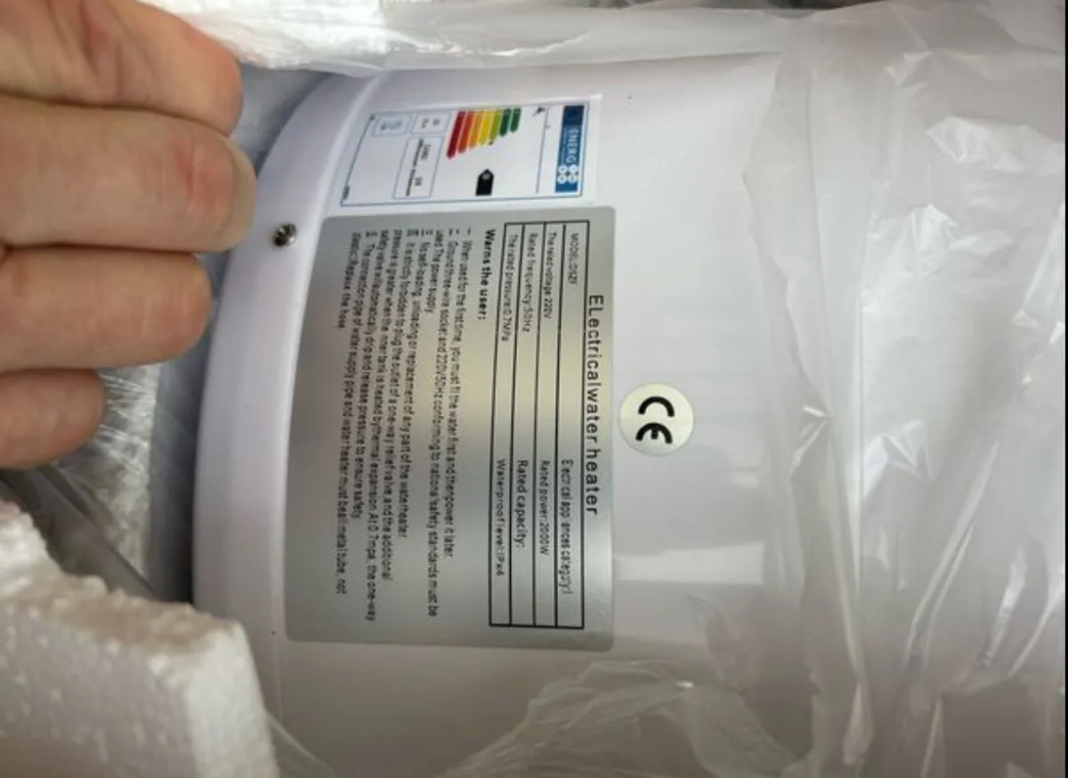 40L Electric Hot Water Heater Boiler Cylinder - Image 2