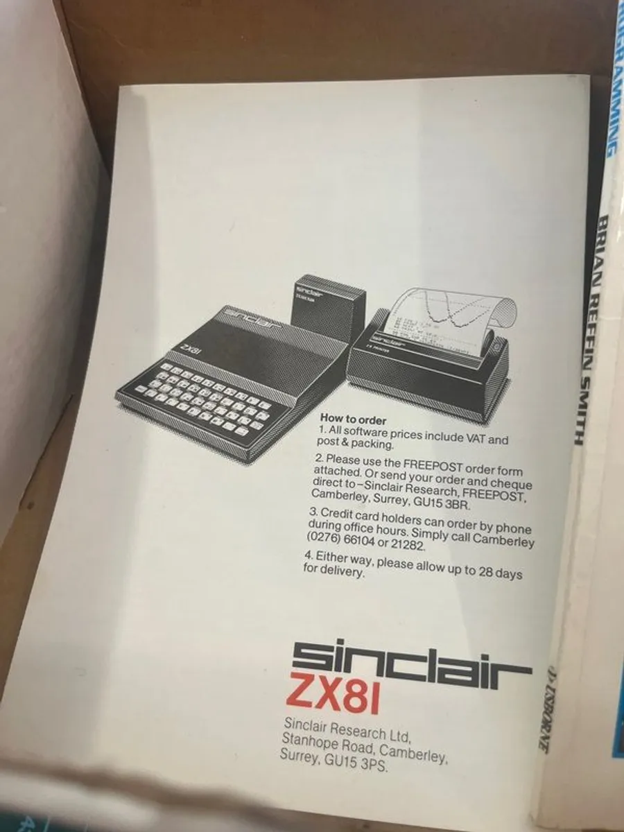 ZX81 Sinclair - 1st Home Computer Rare - Image 1