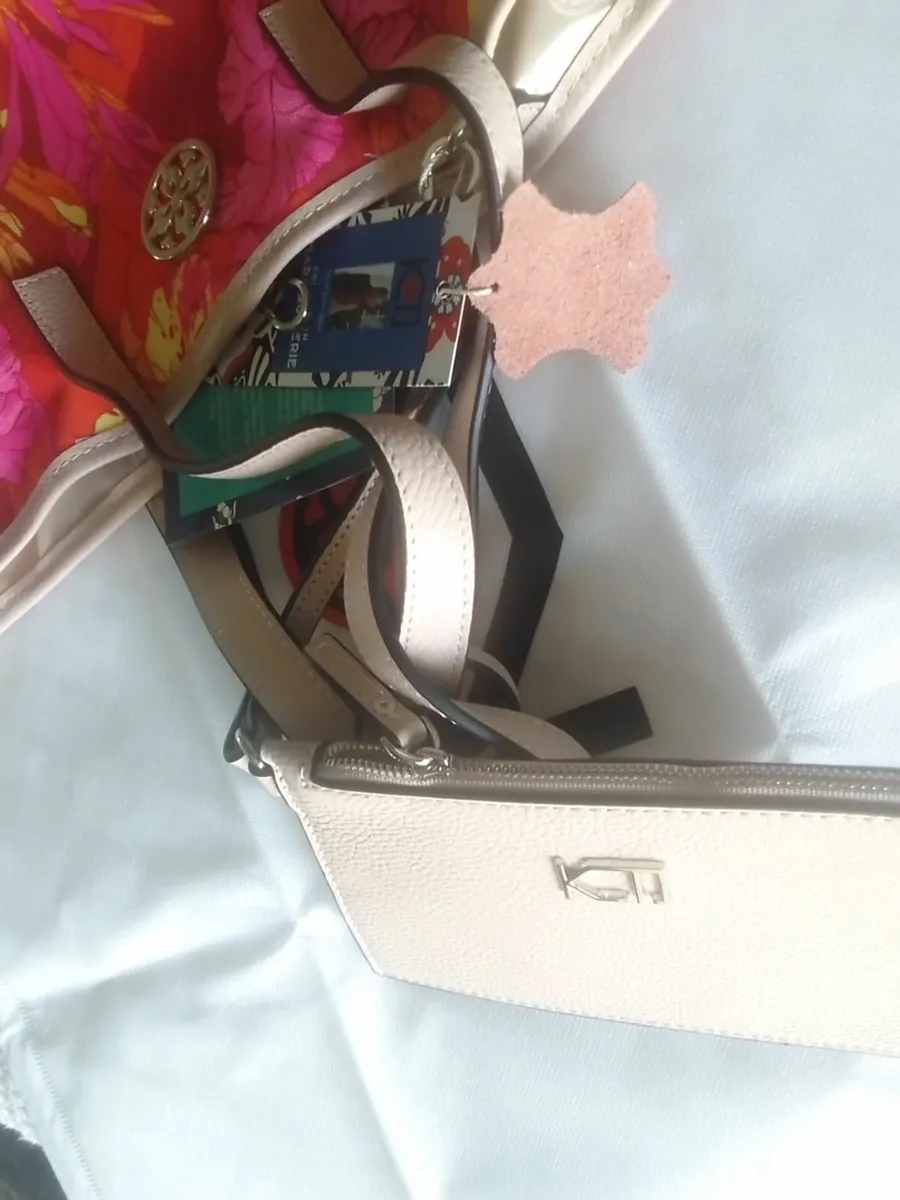 KENZO TAKADA LEATHER & CANVAS LGE TOTE BAG NEW - Image 2