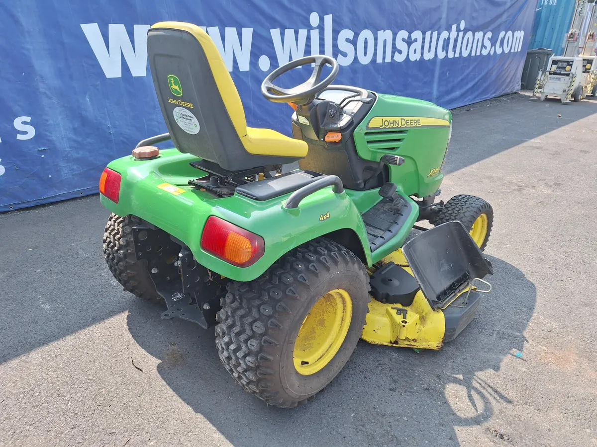 John Deere X748  Tractor  Mower For Auction - Image 3