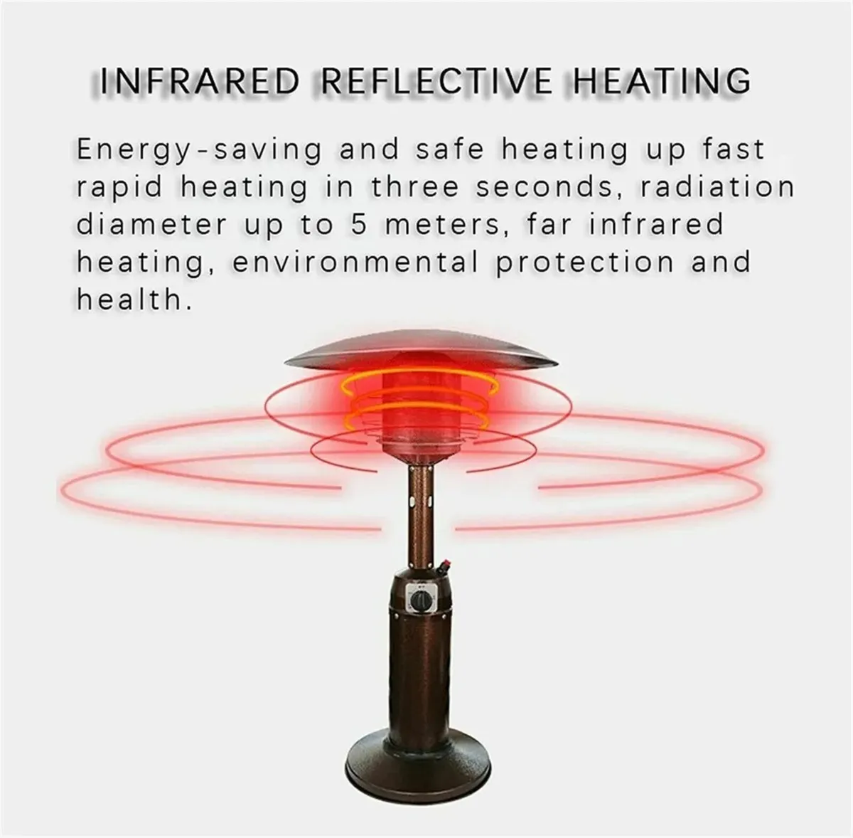 Tabletop Gas Patio Heater Stainless Steel - Image 4