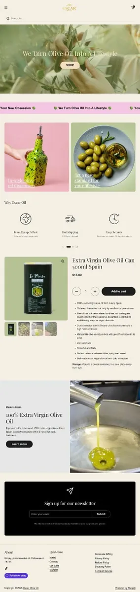 Olive Oil Online Store Business For Sale - Image 4
