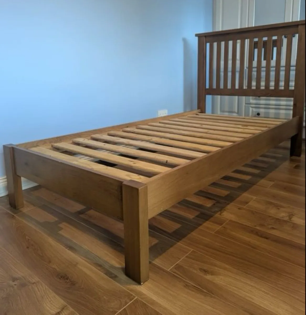 As New - Stunning High Quality Wooden Single Bed - Image 1
