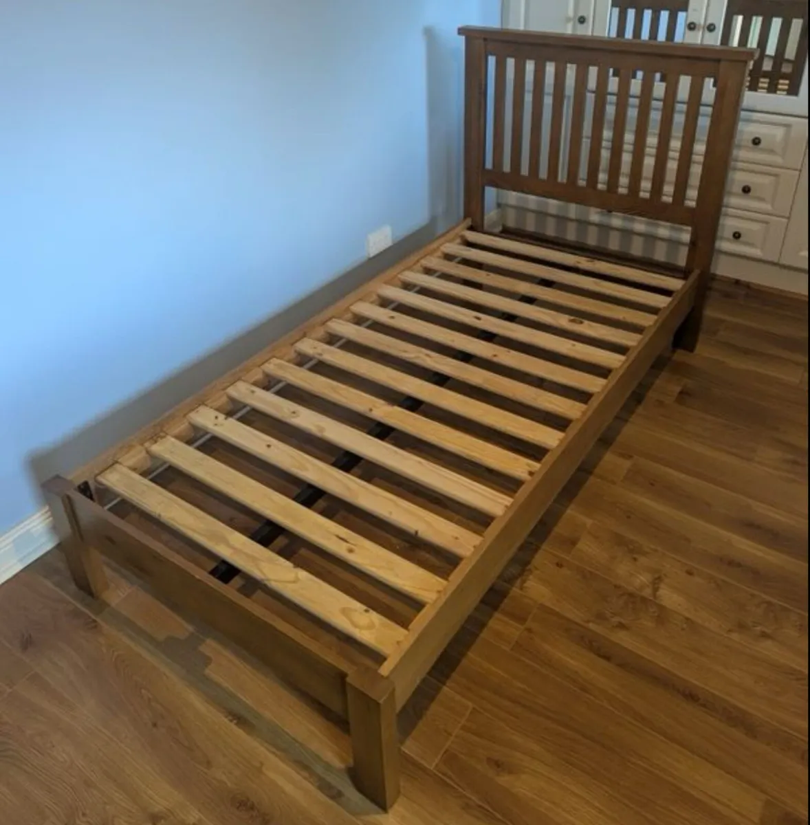 As New - Stunning High Quality Wooden Single Bed - Image 2