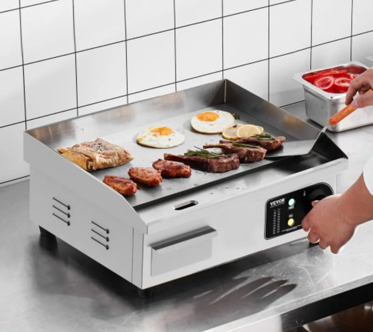 New 45cm Commercial Electric Griddle - Image 1