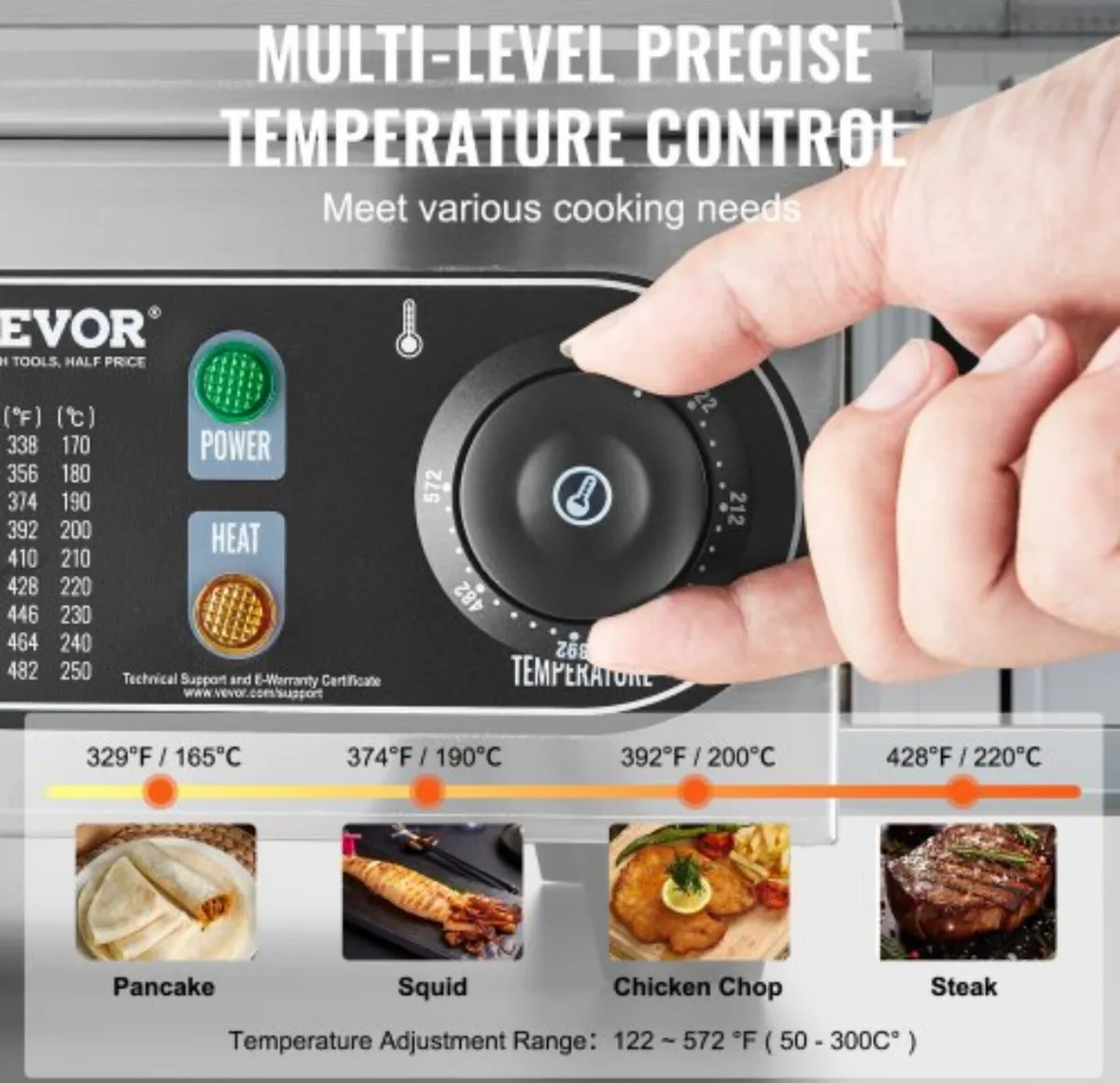 New 45cm Commercial Electric Griddle - Image 3