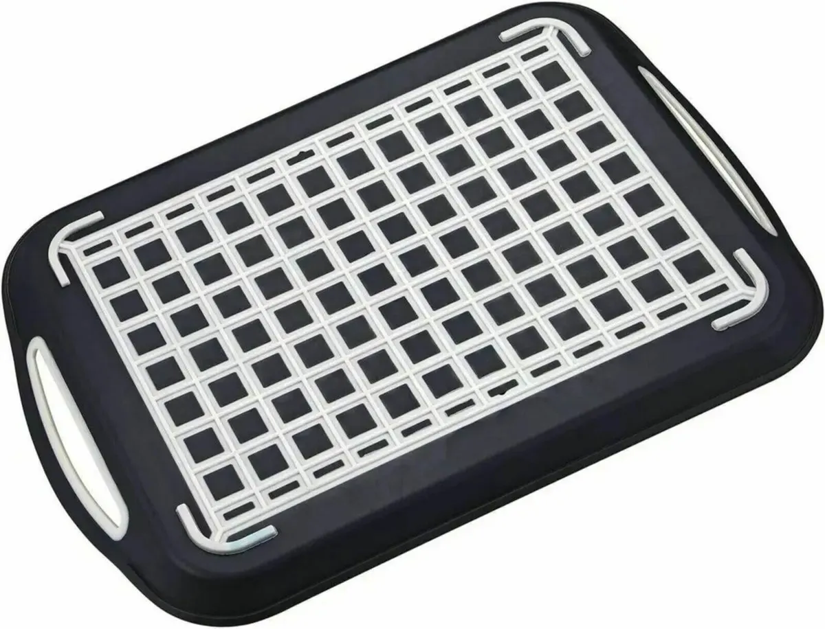 Tray Anti-Slip Plastic Set for Food & Drinks - Image 3