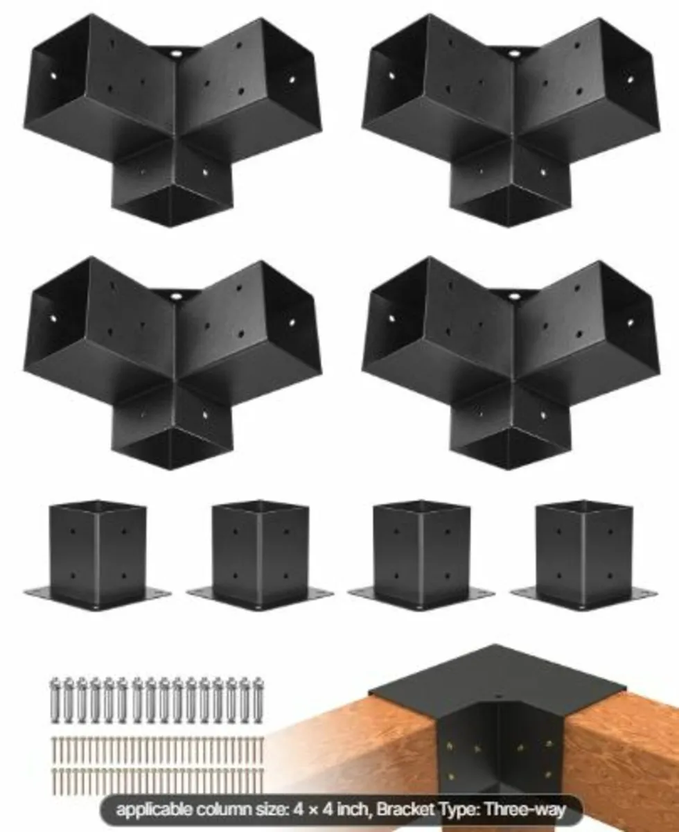 Pergola Bracket Kit 10.2 cm x 10.2 cm, Inner Size - Image 1
