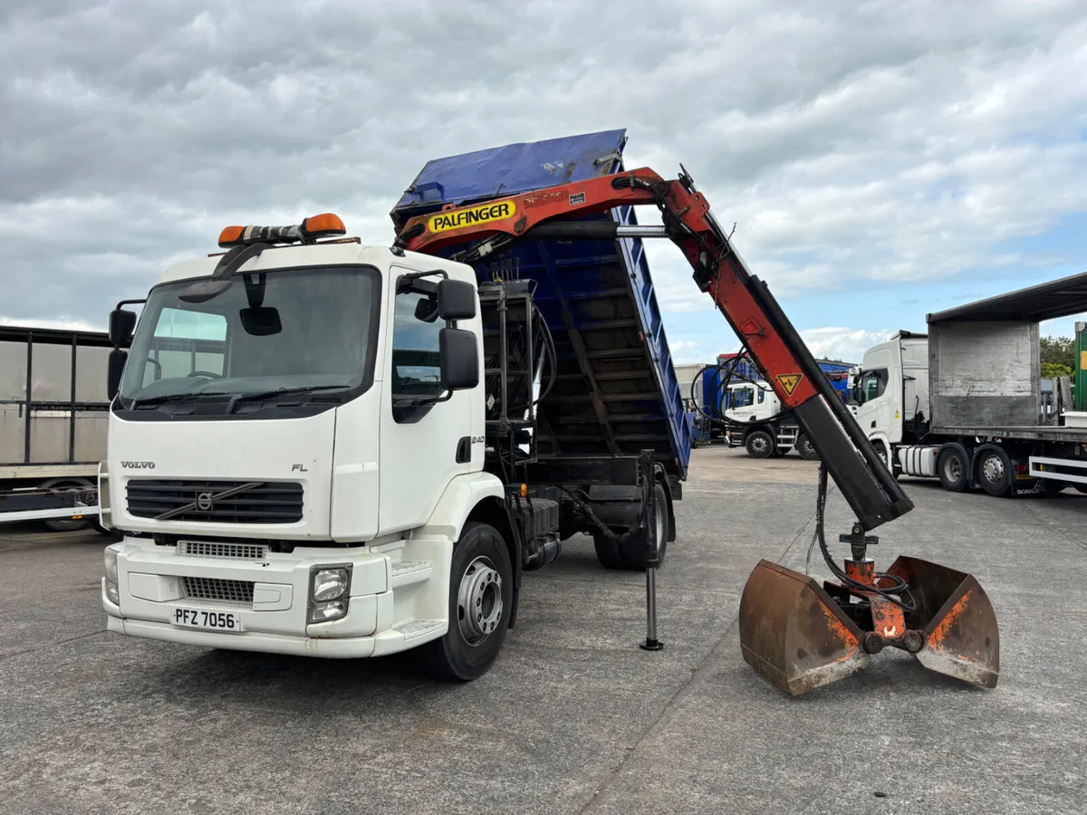 Volvo FL 240 Tipper & Crane 18 Ton Tested - Image 1