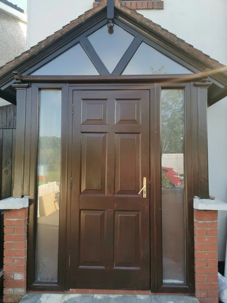 Free Front Porch: Double Glazed Windows. Teak Door - Image 1