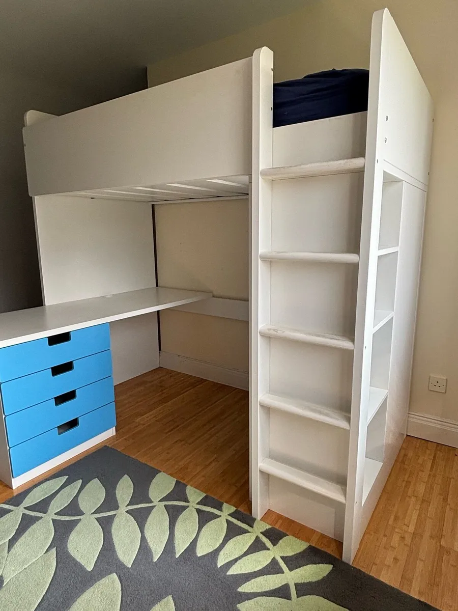 Bunk Bed with Desk and Wardrobe - Image 1