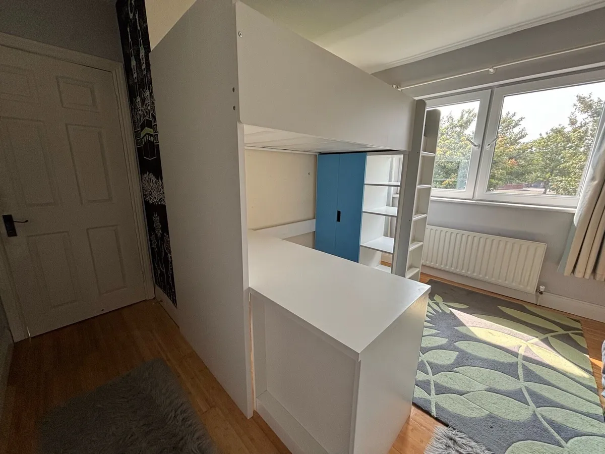 Bunk Bed with Desk and Wardrobe - Image 4