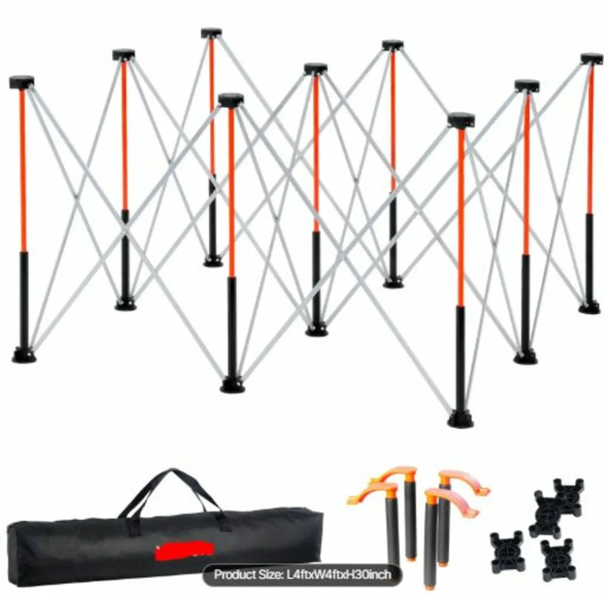 Portable Folding Workstand 1264x1264mm Collapsible - Image 1
