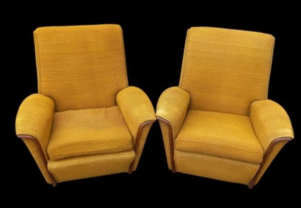 Pair of mid century retro armchairs. - Image 2
