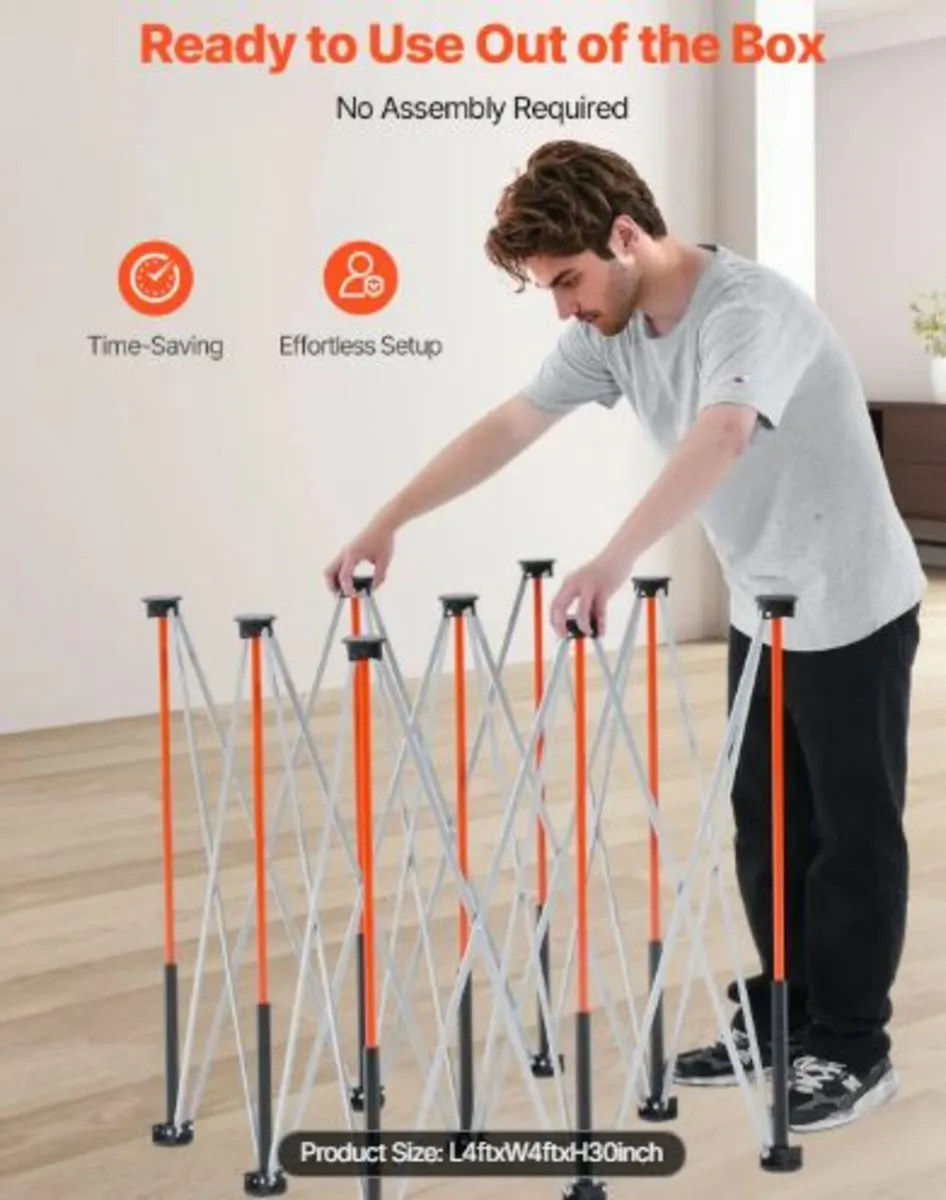 Portable Folding Workstand 1264x1264mm Collapsible - Image 4