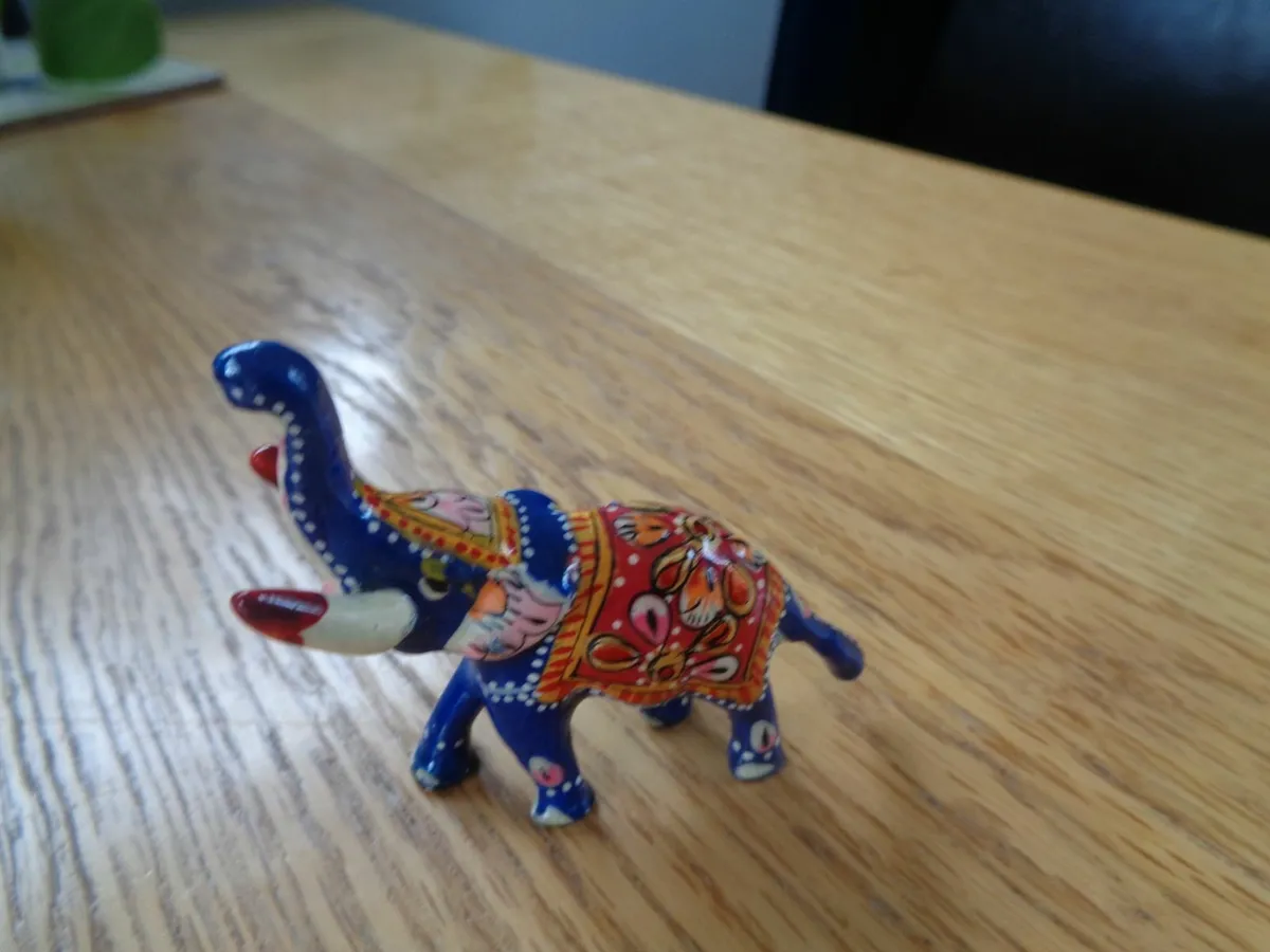 Hand Painted Elephant for Sale - Image 3