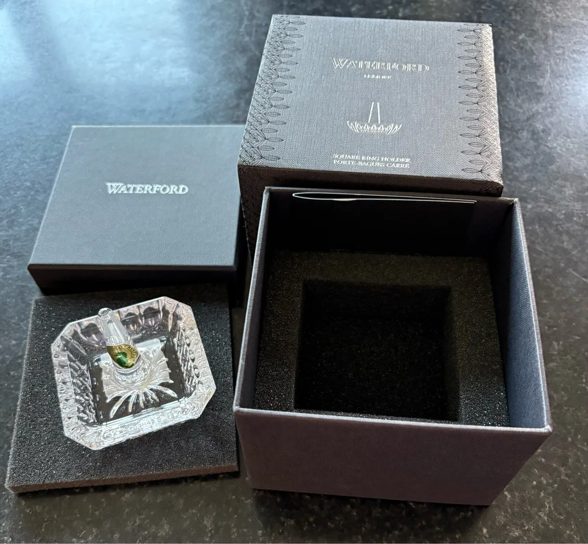 Waterford Crystal Lismore Square Ring Holder - Image 1