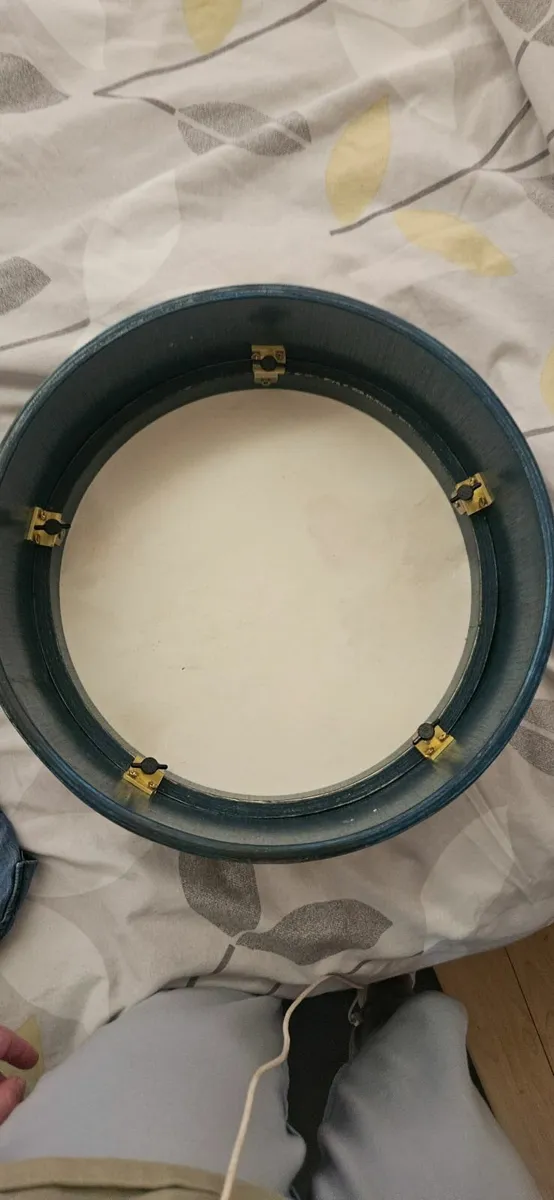 Michael Vignoles Bodhran 15inch aqua blue - Image 3
