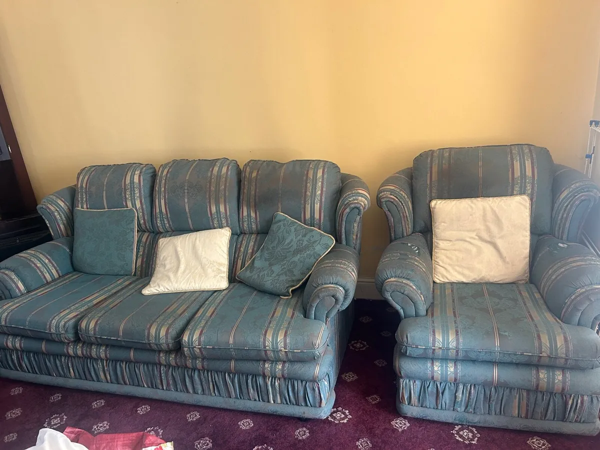 Sofa Couch & Armchair - Image 2