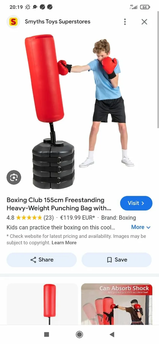 Punch bag & gloves - Image 2