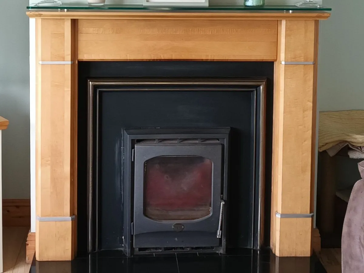 Fireplace, surround and stove
