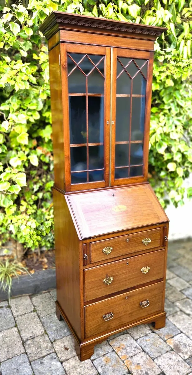 Edwardian Bureau Bookcase- Circa 1905 - Image 4