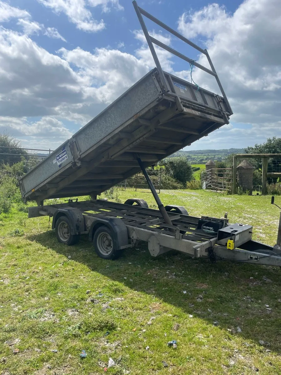 Ifor Williams tipping trailer 12ft by 6 ft - Image 1