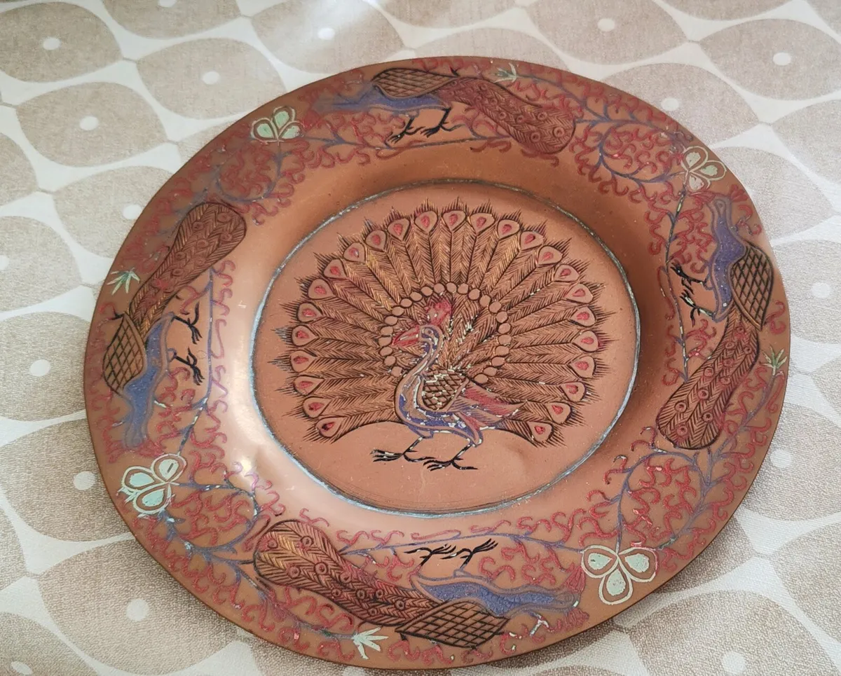Vintage copper plate - Image 1