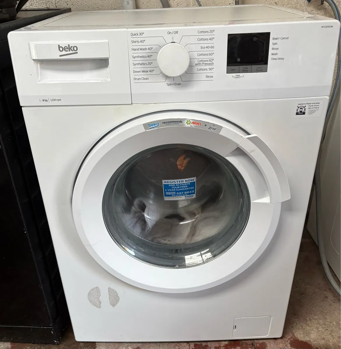 Beko Washing Machine 8kg Drum