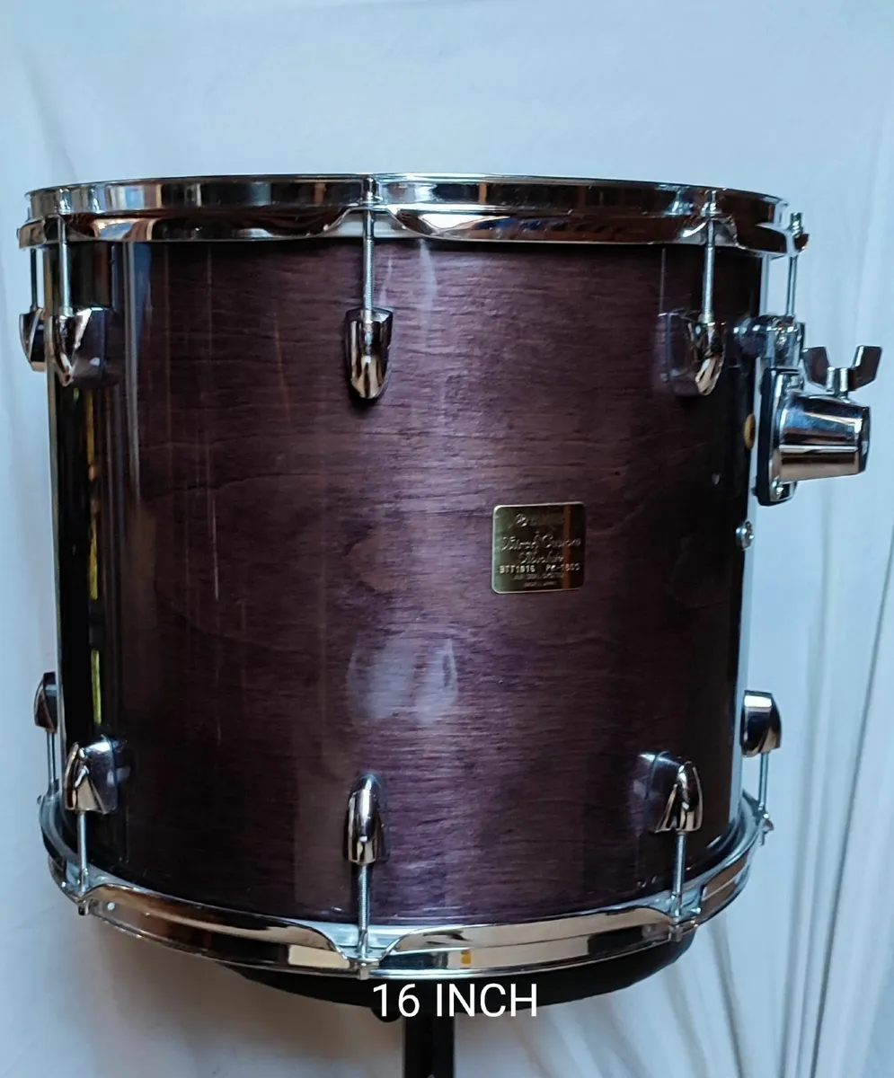 6 Piece Yamaha Custom Birch Absolute Drum kit with - Image 3