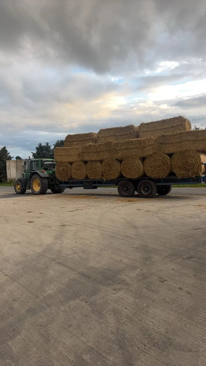 Straw bales round and square