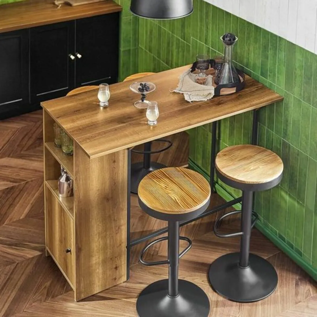 Bar Table Industrial Design expandable top - Image 2