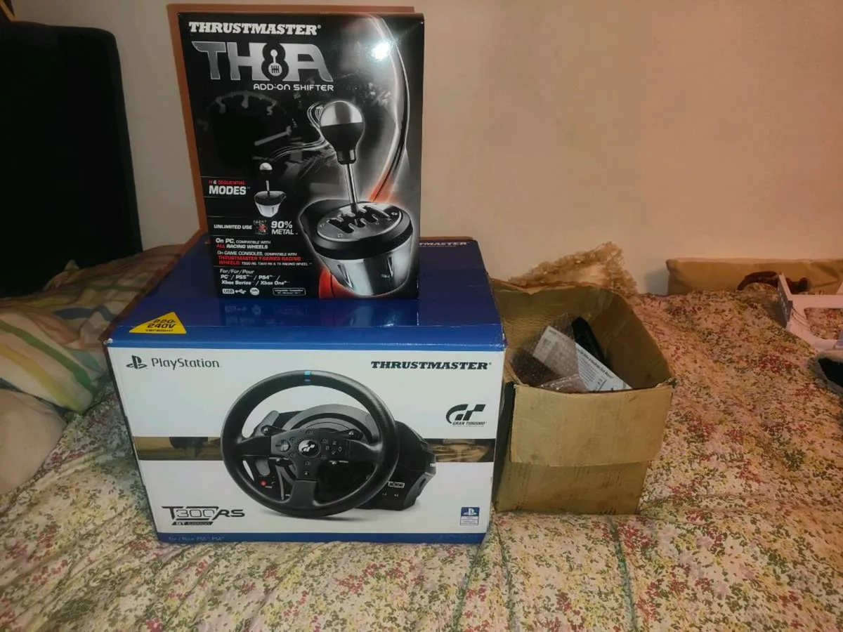 TM T300 RS GT Wheel/Pedals & TH8A Shifter - Image 1