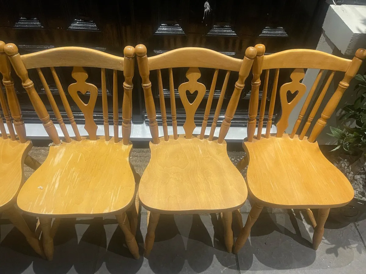6 x Quality Sturdy Kitchen Dining Chairs - Deliver - Image 3