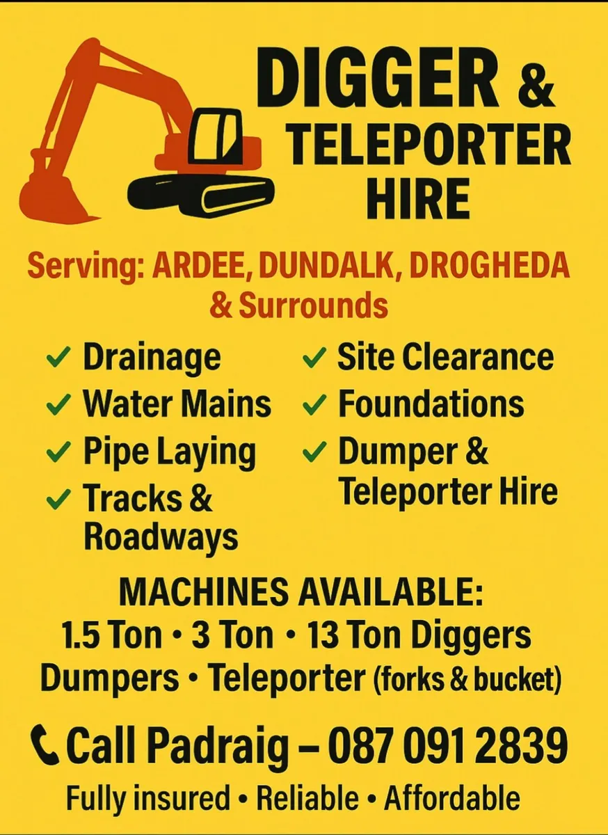 Mini diggers for hire louth