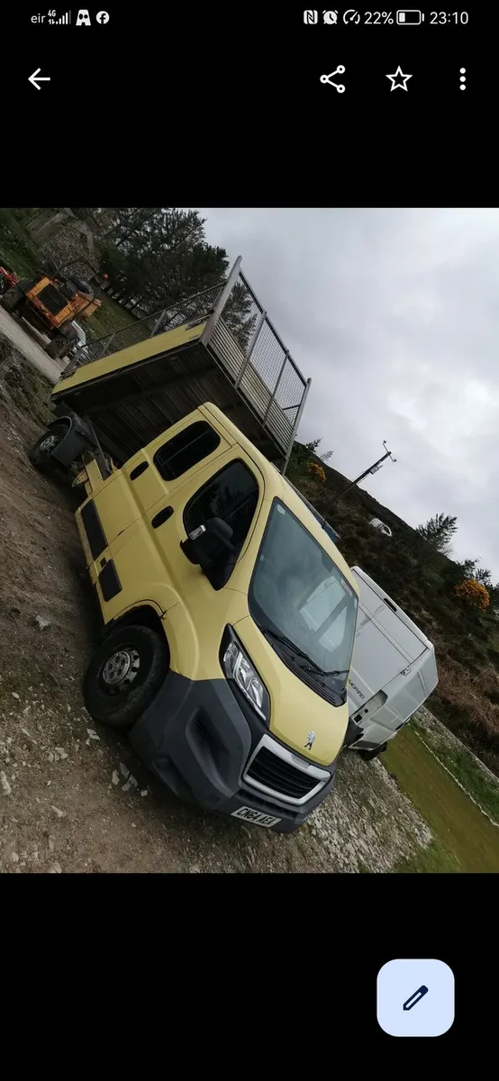 Peugeot Boxer 2014 tipper - Image 1