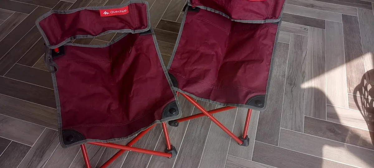 2 x Small Size Camping Chairs - Image 1