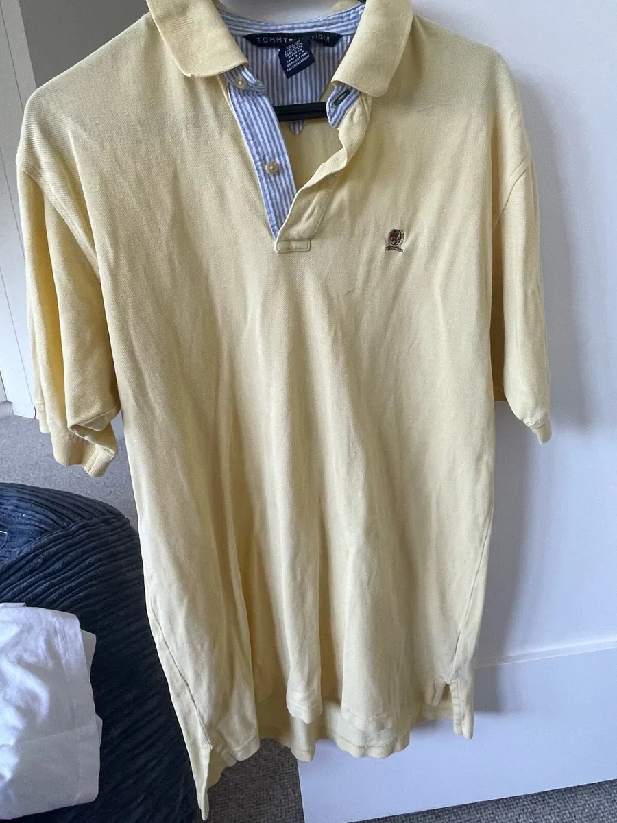 Tommy Hilfiger Yellow Polo Shirt (Men’s Size L) - Image 1