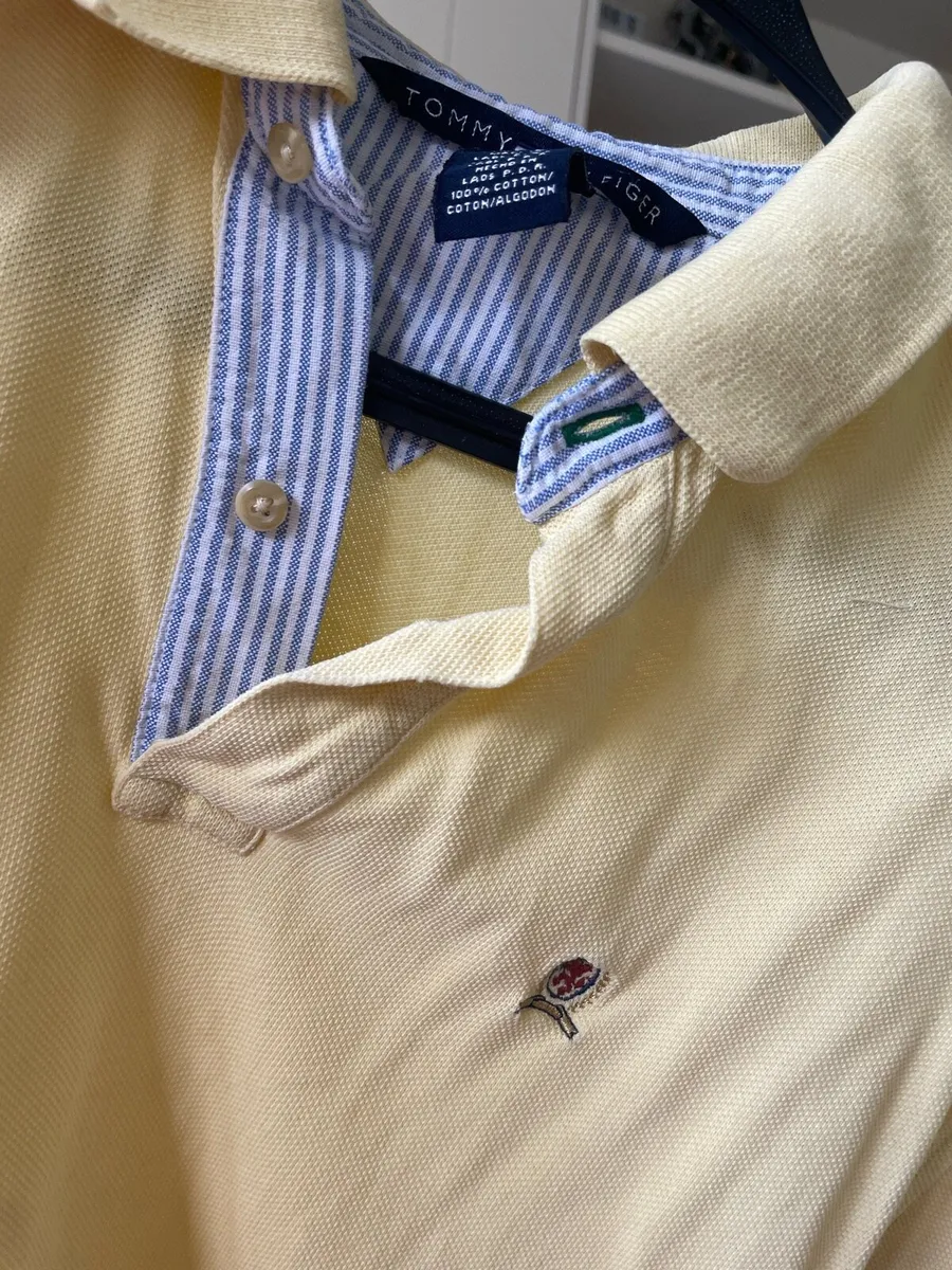 Tommy Hilfiger Yellow Polo Shirt (Men’s Size L) - Image 3