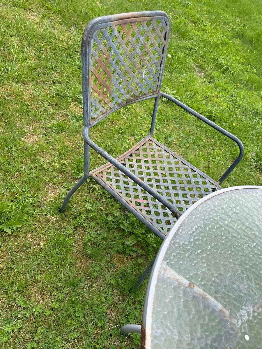 Garden table + 2 chairs - Image 3